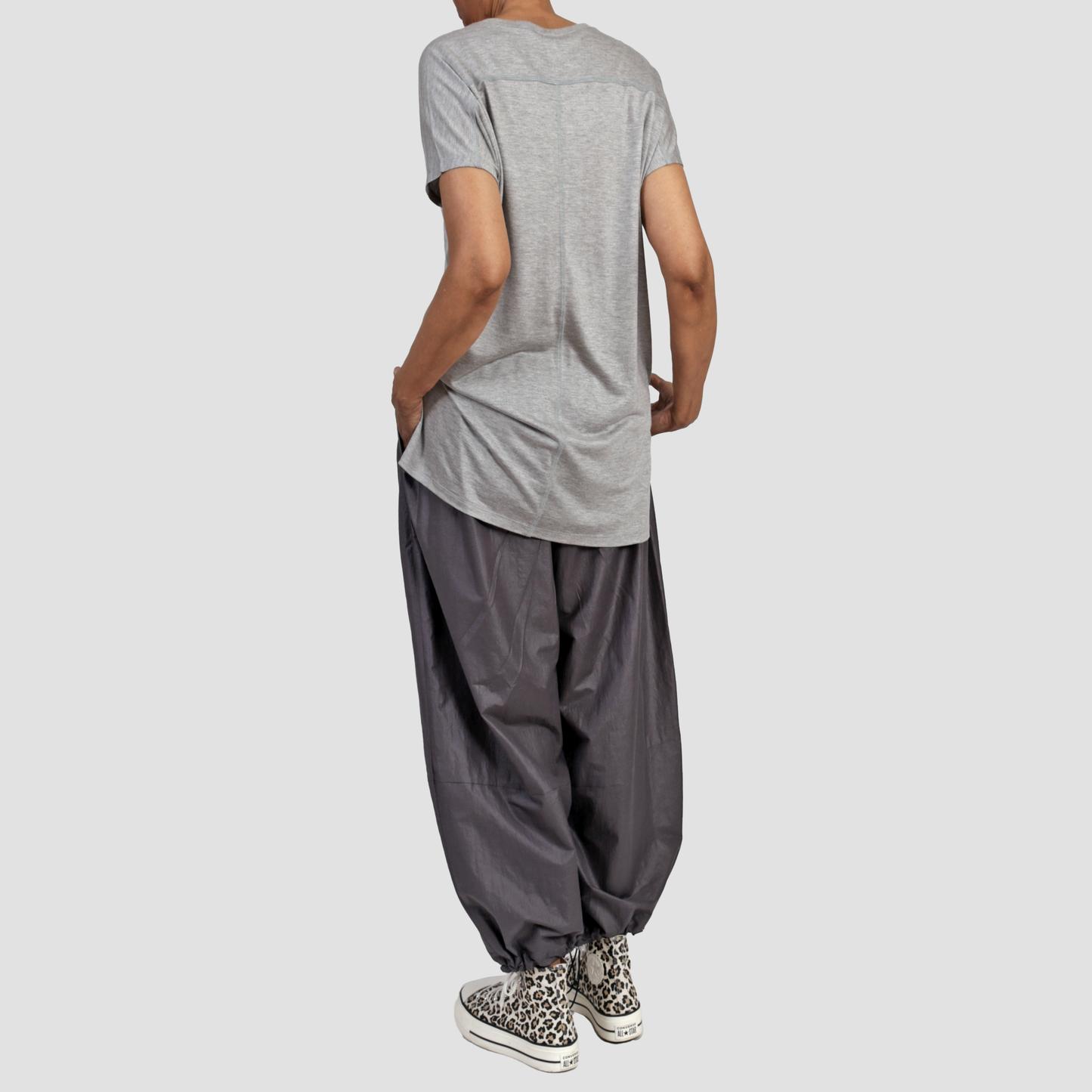 LELAND TUCK TEE Grey Marl