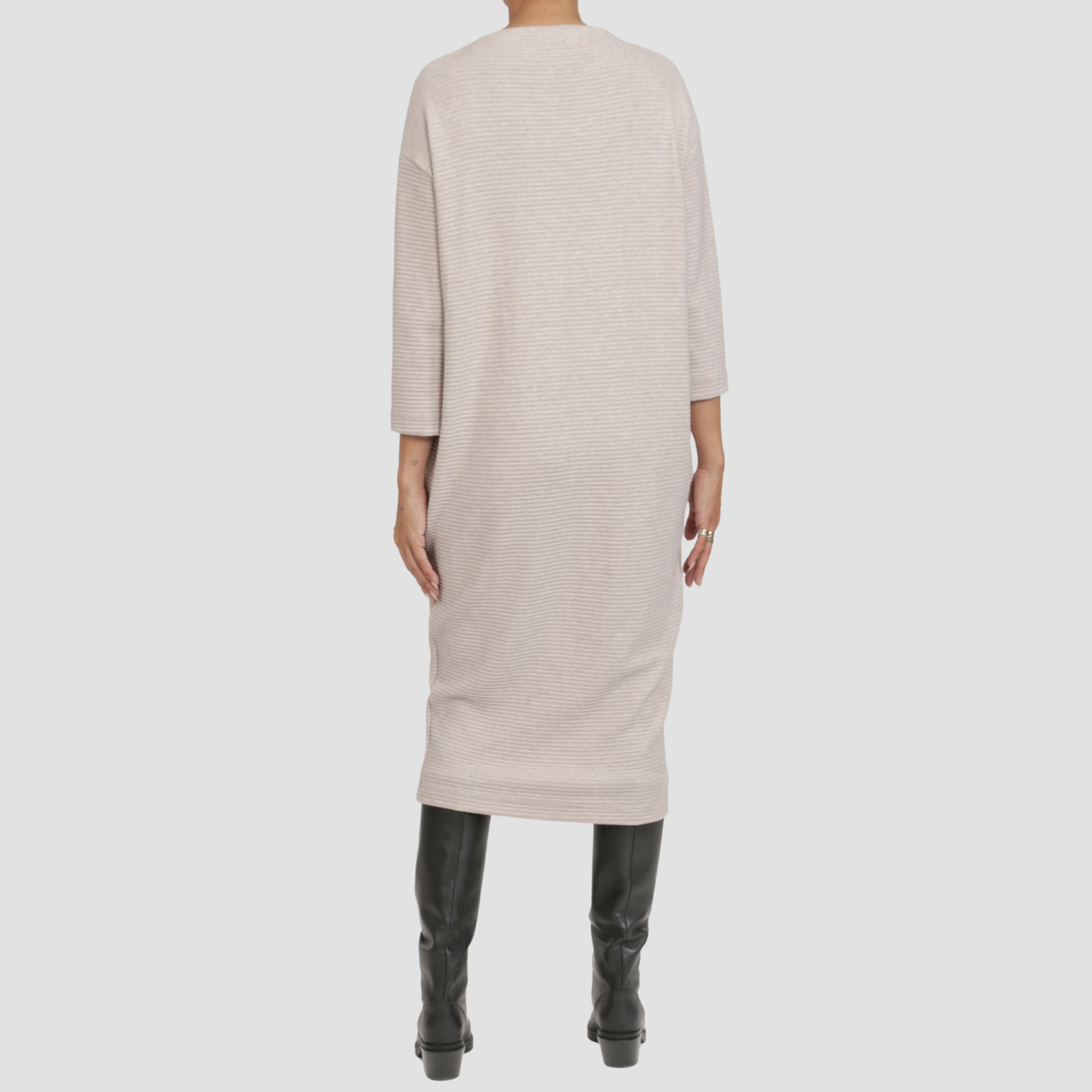 MORGAN TOMA DRESS Oatmeal