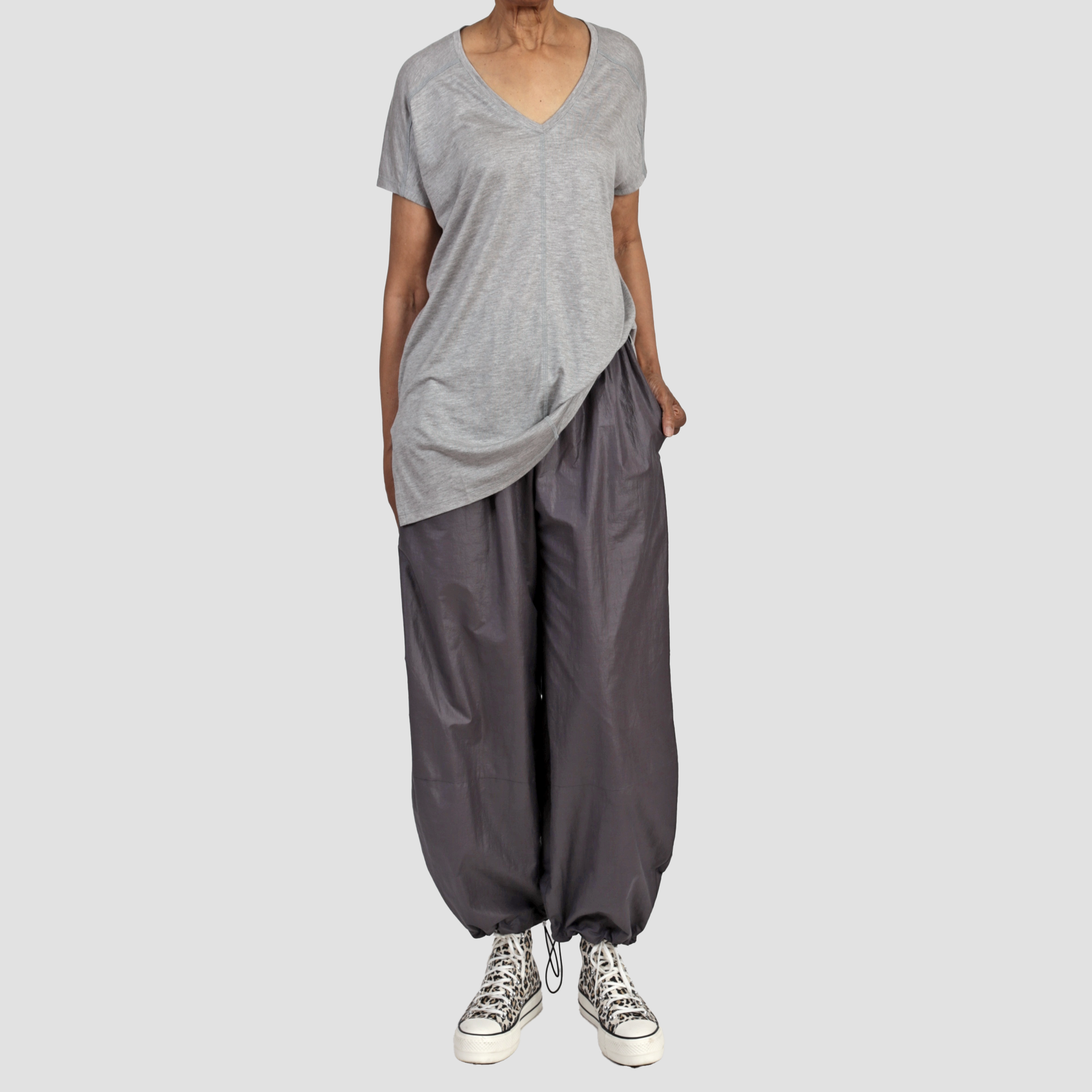 BILOXI CINCH PANT Pewter