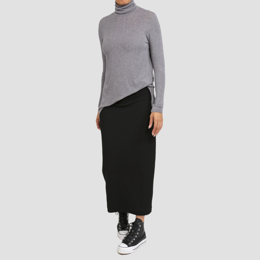 SIMON POPPY ROLLNECK Grey Mix
