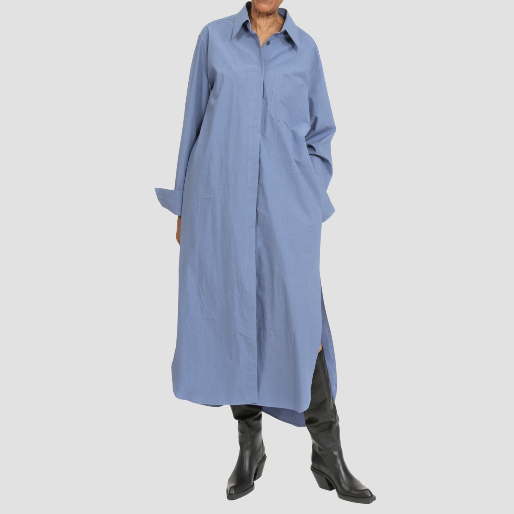 NASH ATELIER SHIRTDRESS Slate