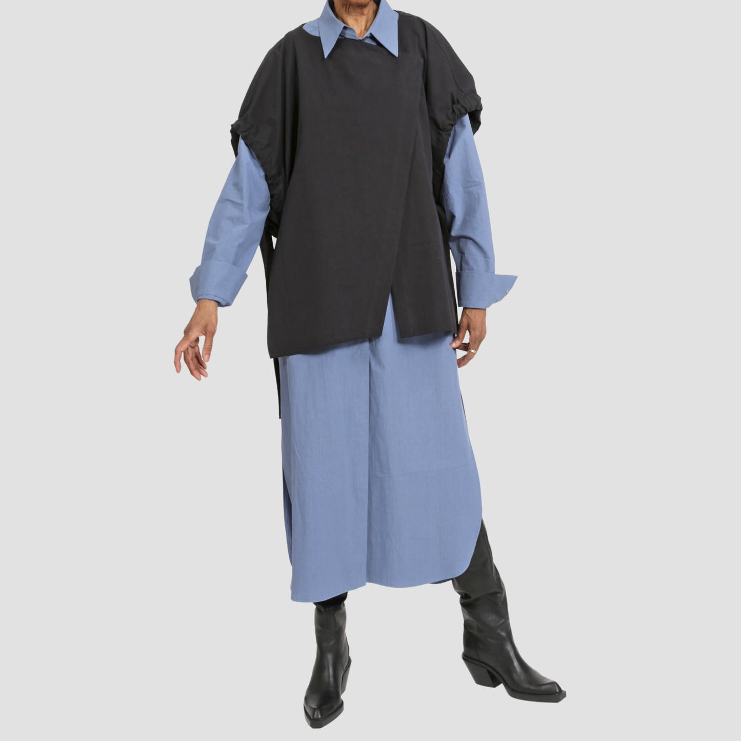 NASH ATELIER SHIRTDRESS Slate