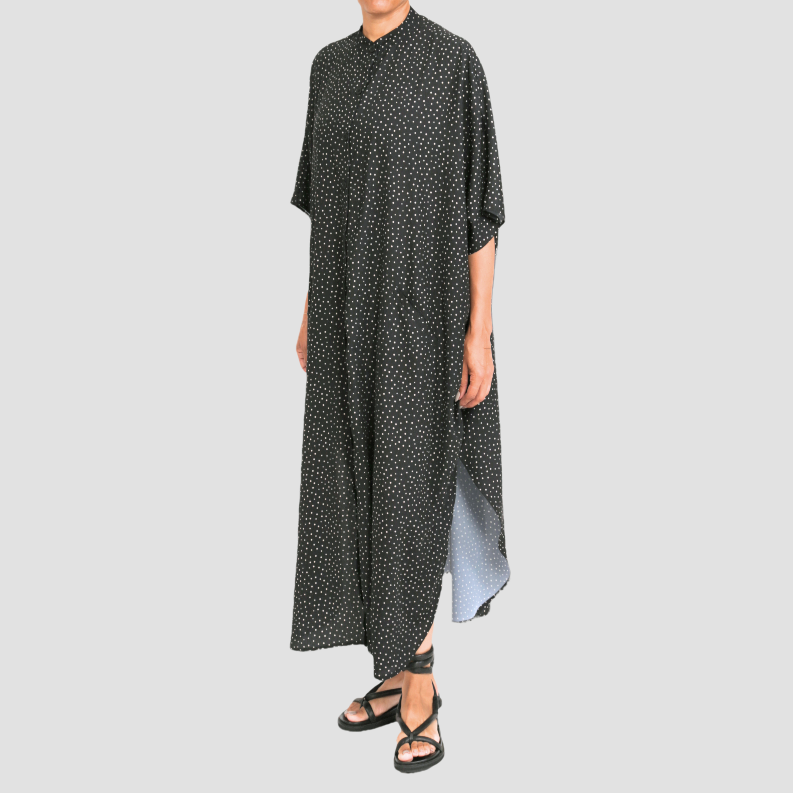 LYDIA COVE CAFTAN Black/Ivory