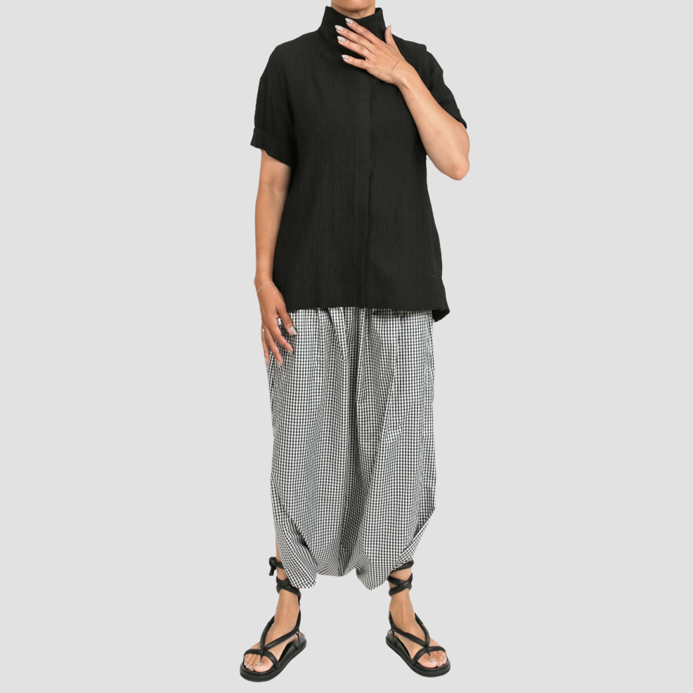 MICKEY LOOP SKIRT Ivory/Black