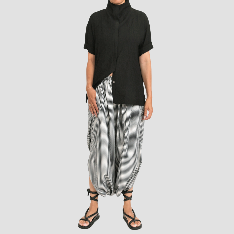 MICKEY LOOP SKIRT Ivory/Black