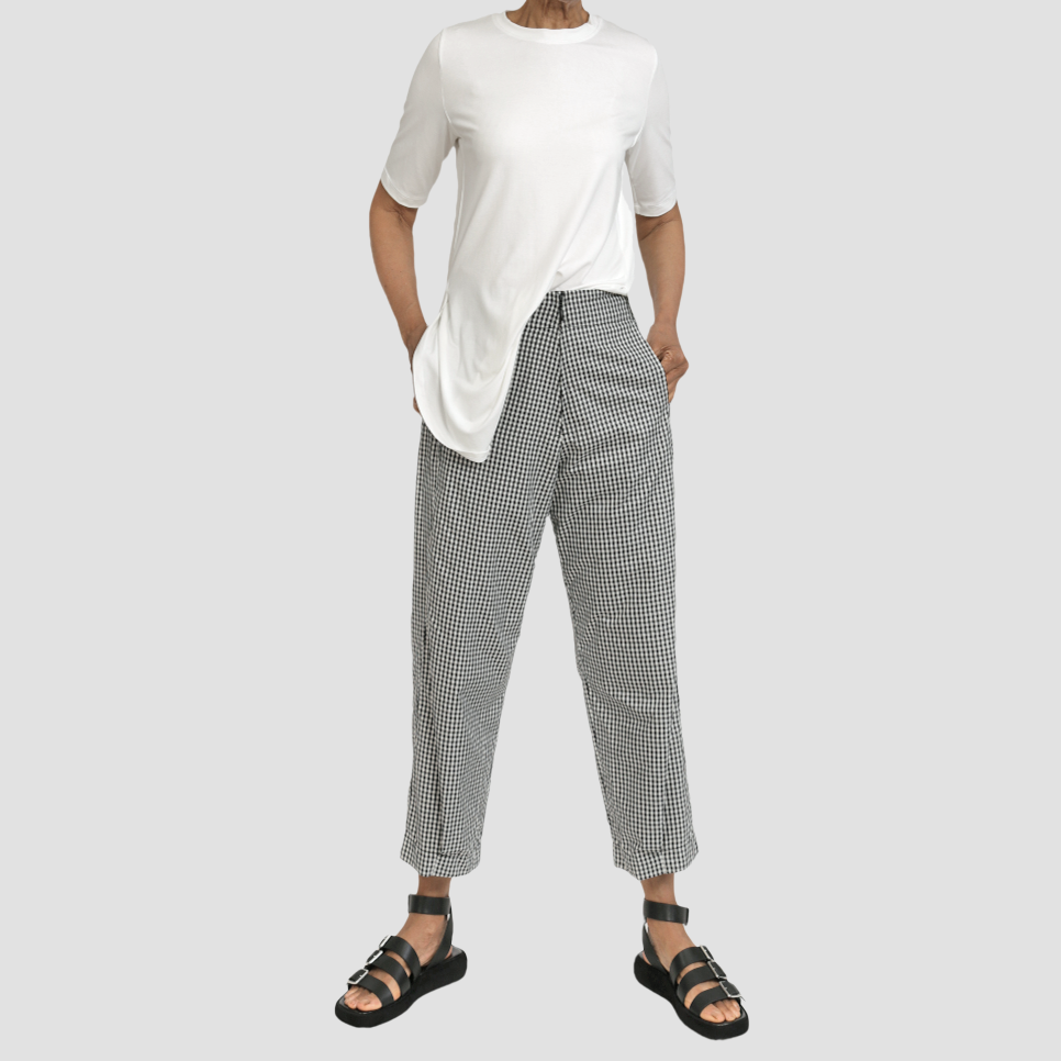 MICKEY UNO PANT Ivory/Black