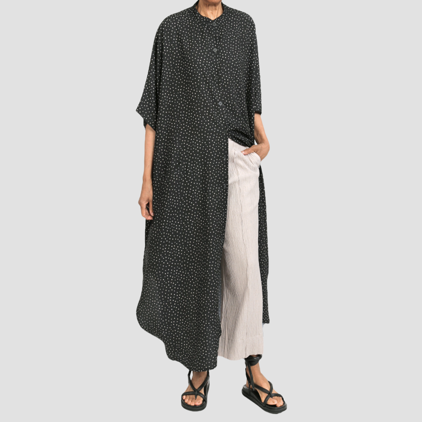 LYDIA COVE CAFTAN Black/Ivory